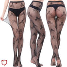 Skully's Net Skull Tights - The Cursed Closet