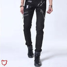 Slim Lace - Up Pants - The Cursed Closet