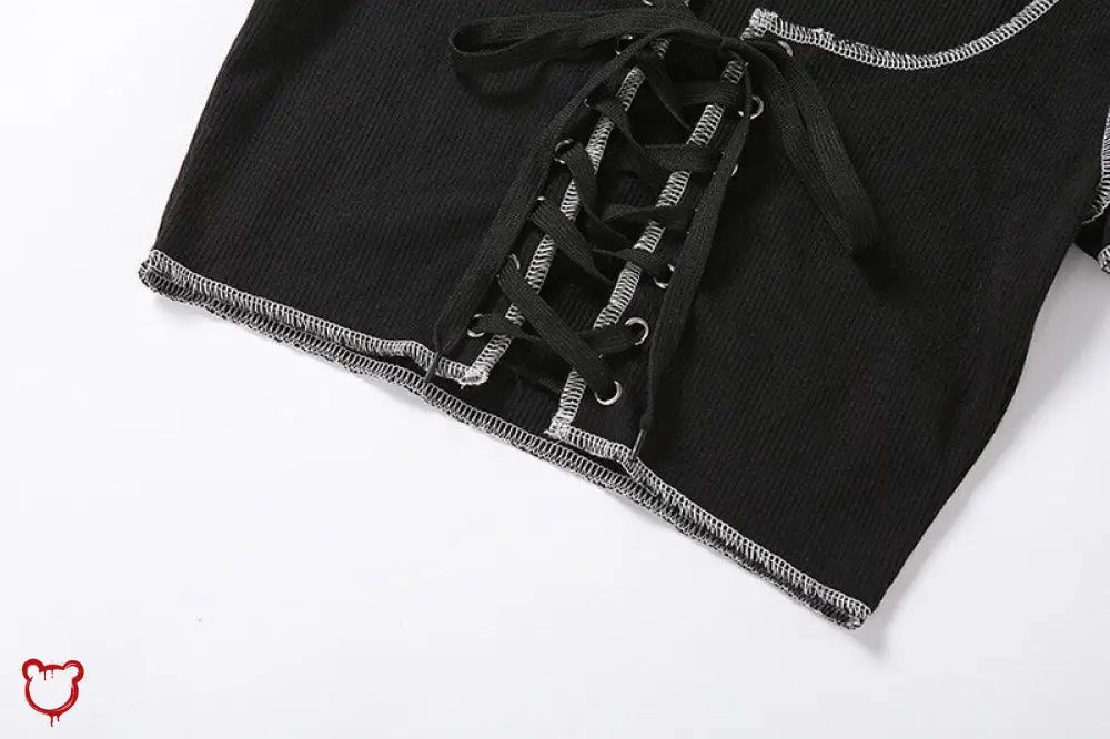 Smiley Patchwork Crop Top - The Cursed Closet