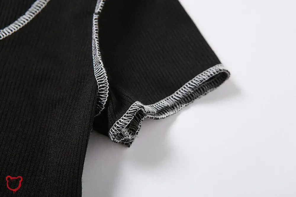 Smiley Patchwork Crop Top - The Cursed Closet