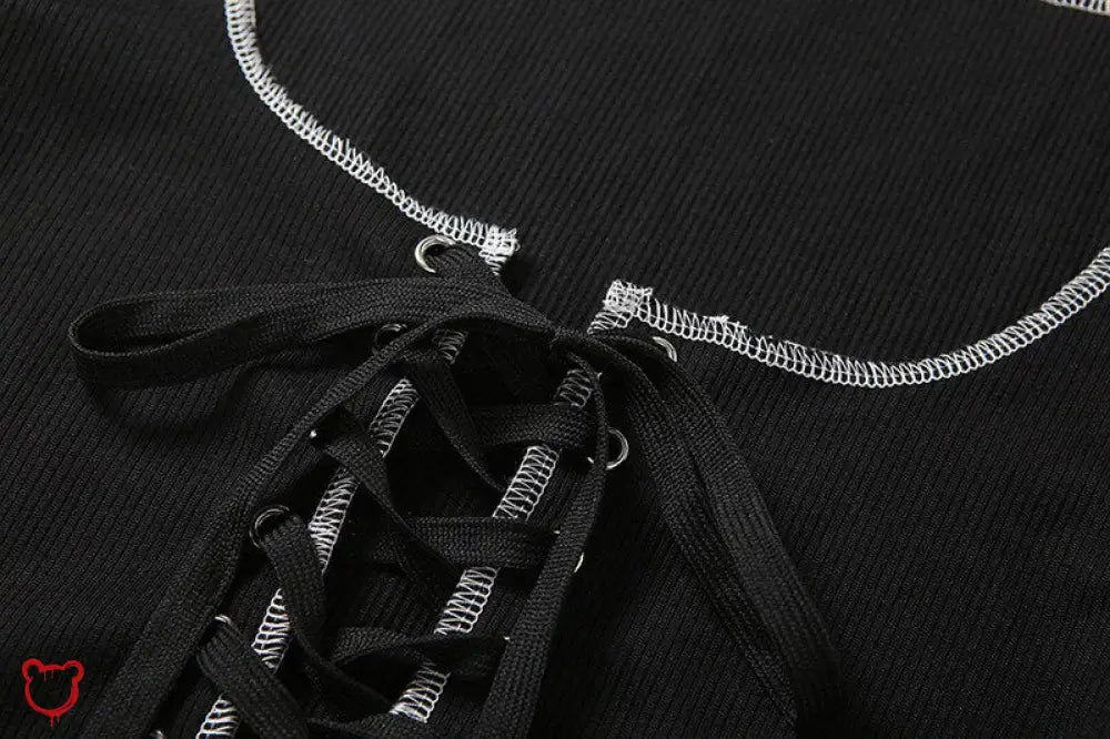 Smiley Patchwork Crop Top - The Cursed Closet