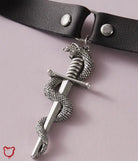 Snake Dagger Pendant Choker - The Cursed Closet