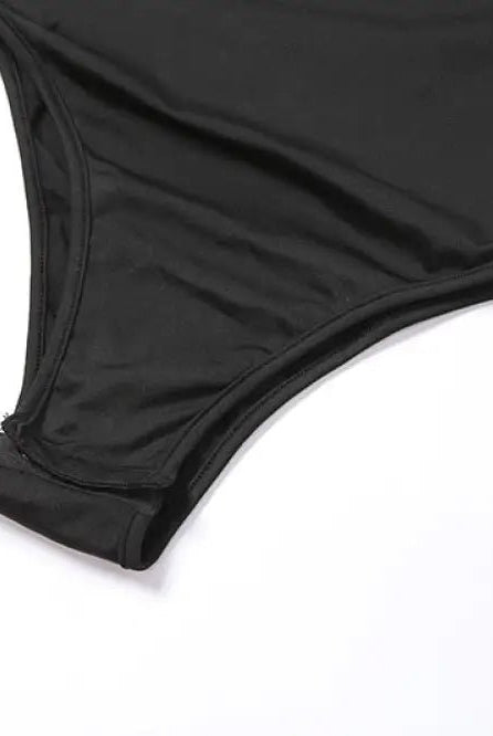 "Solace's Chic Black Turtleneck Bodysuit" - The Cursed Closet
