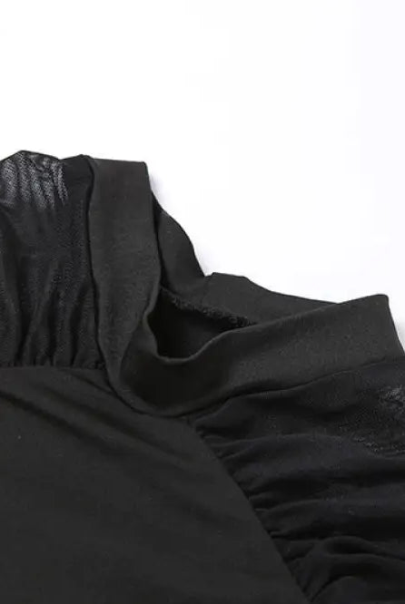 "Solace's Chic Black Turtleneck Bodysuit" - The Cursed Closet