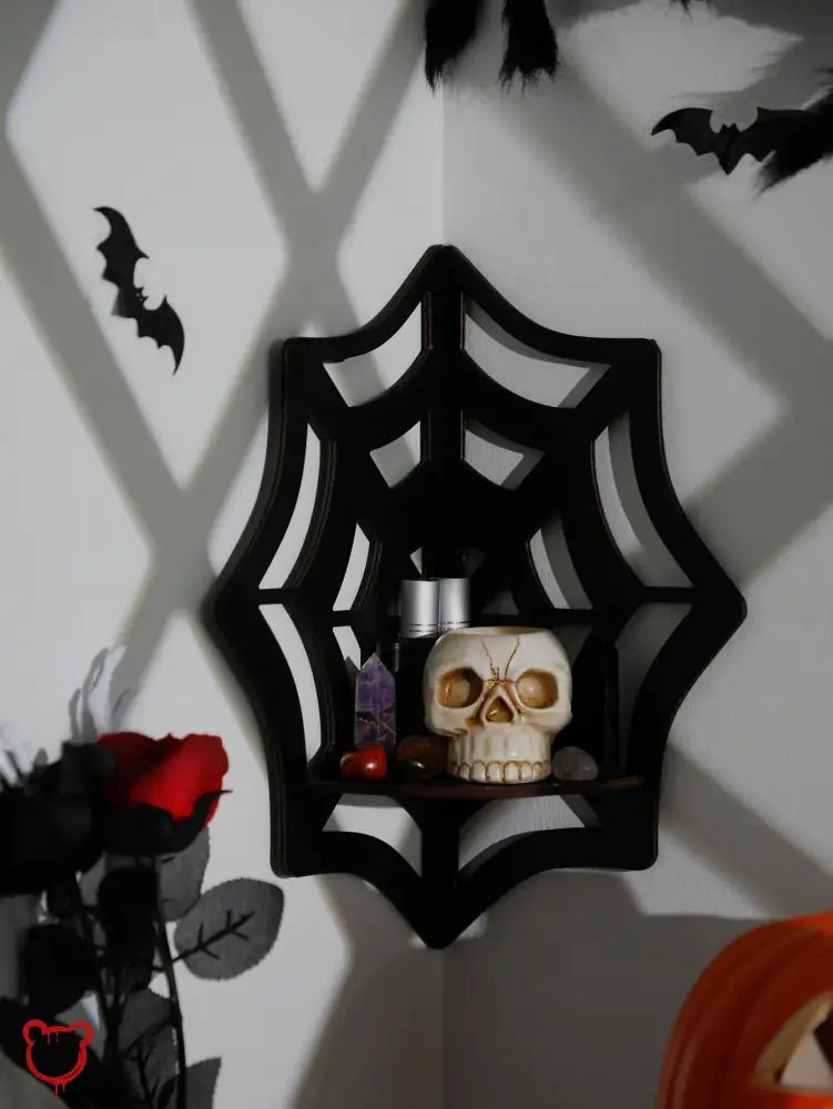Spider Web Corner Shelf - The Cursed Closet