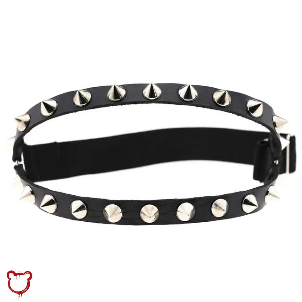"Spike Garter Leg Harness - Edgy" - The Cursed Closet