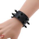 Spike Leather Bracelet - Casual - The Cursed Closet