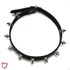 Spike Leather Choker - The Cursed Closet