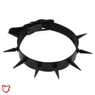Spike Leather Collar - The Cursed Closet