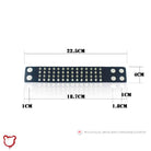 Spiked 4 - Row Wristband - The Cursed Closet