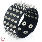Spiked 4 - Row Wristband - The Cursed Closet