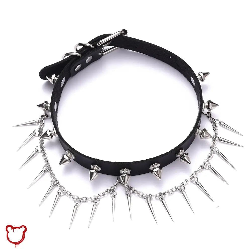 Spiked Chain Choker - The Cursed Closet