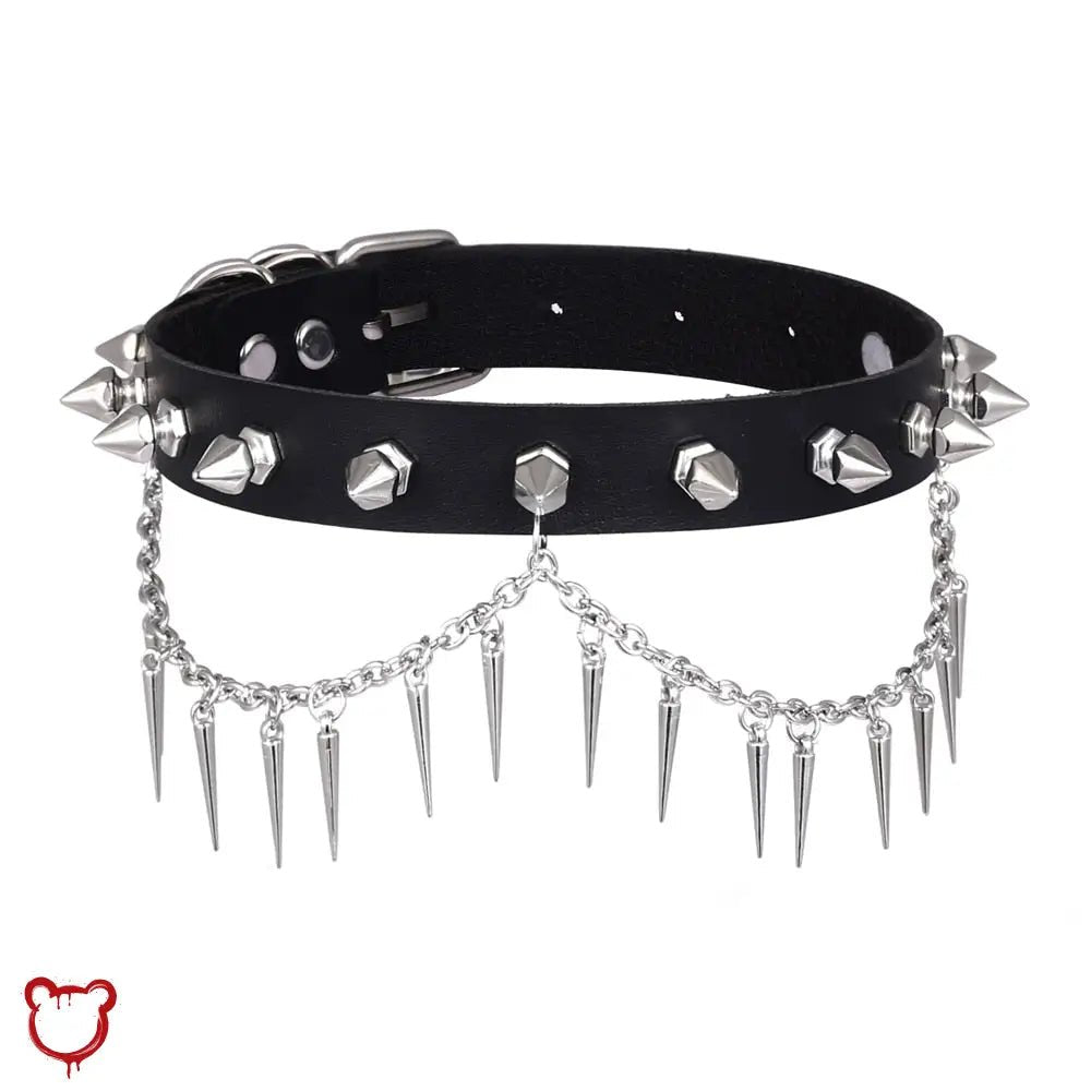 Spiked Chain Choker - The Cursed Closet