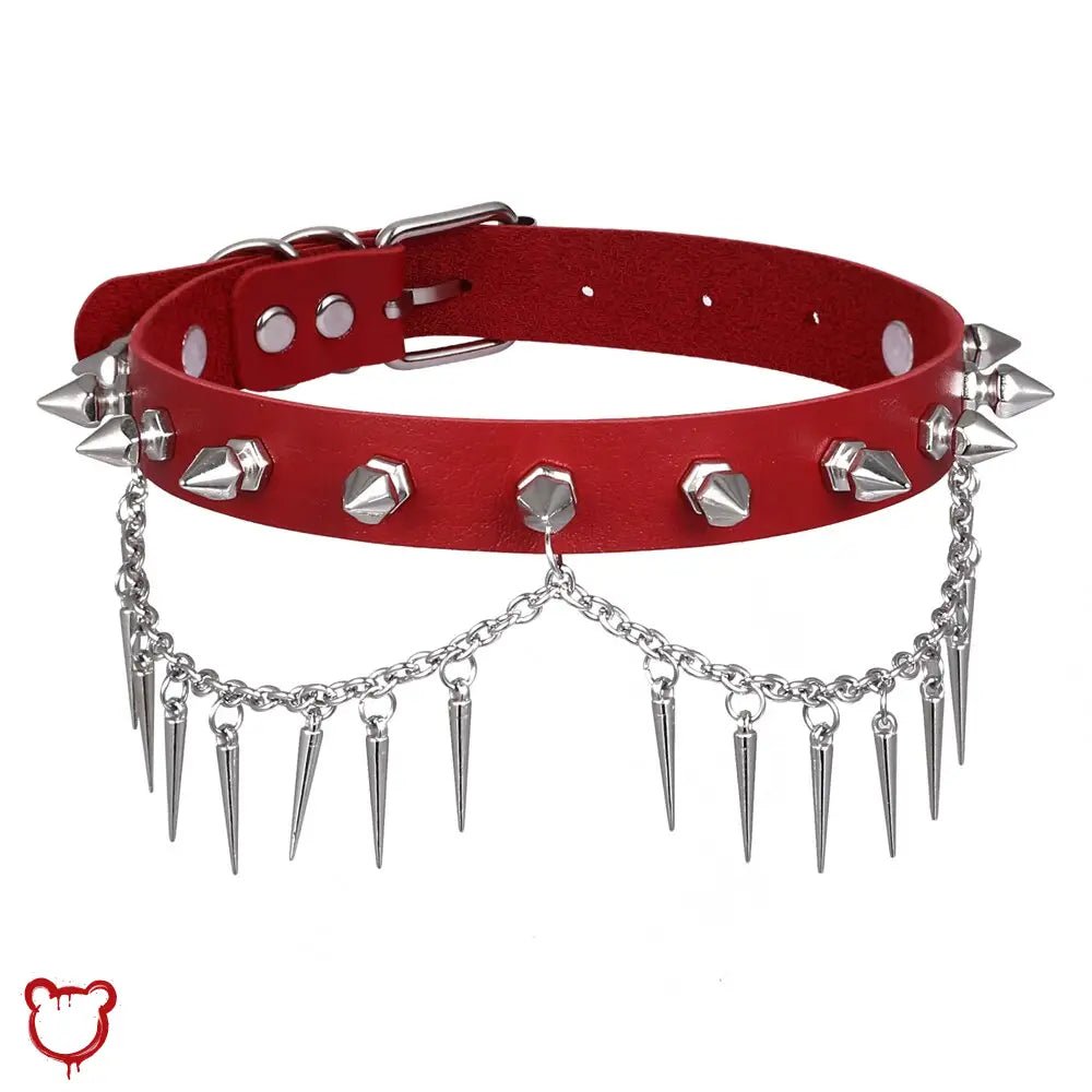 Spiked Chain Choker - The Cursed Closet
