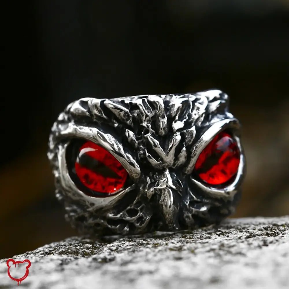 Stainless Owl Ring Alternative - The Cursed Closet
