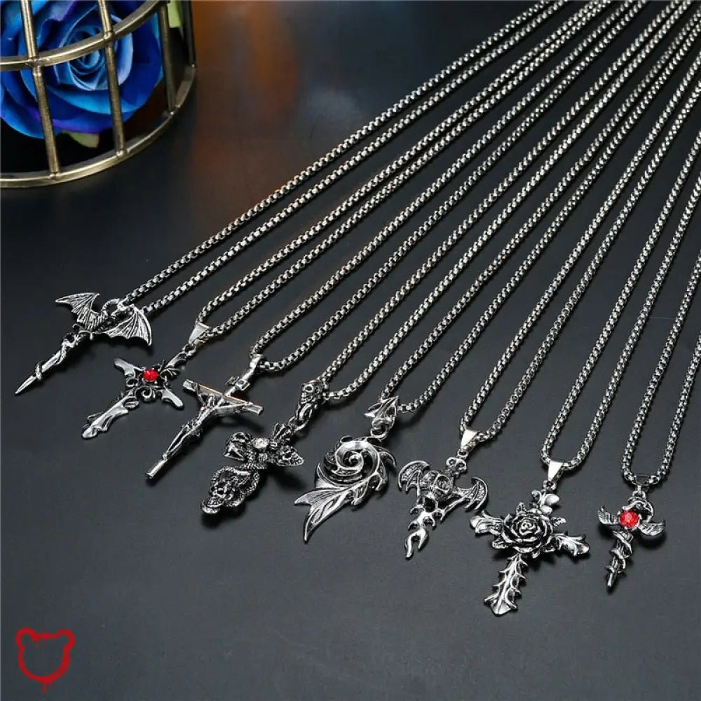 Stainless Steel Pendant Necklaces - Alternative - The Cursed Closet