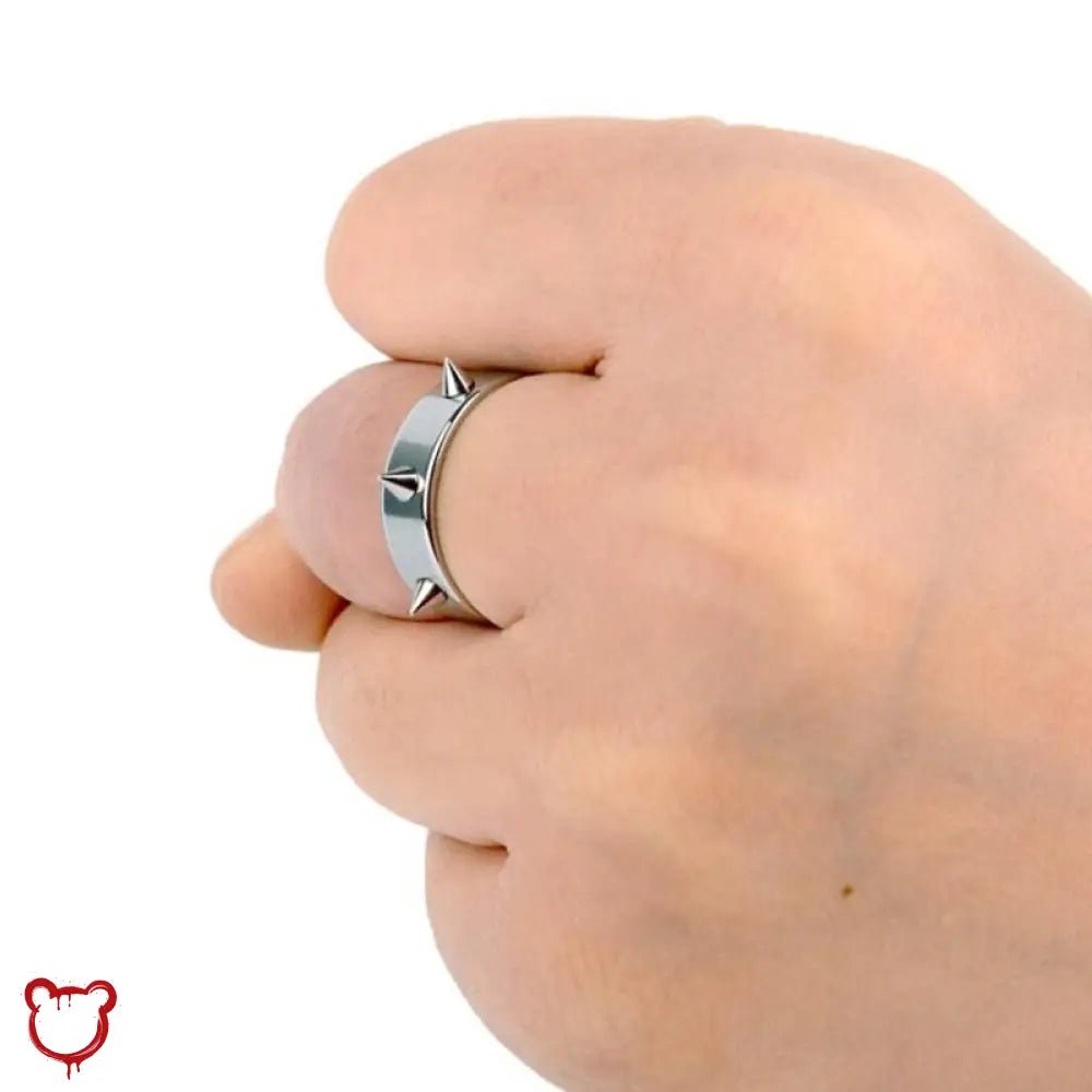 Steel spike ring - The Cursed Closet