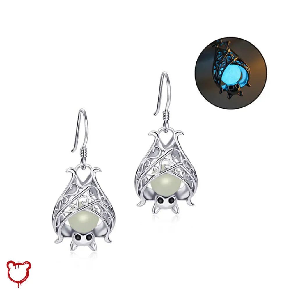 Sterling Silver Bat Earrings - The Cursed Closet