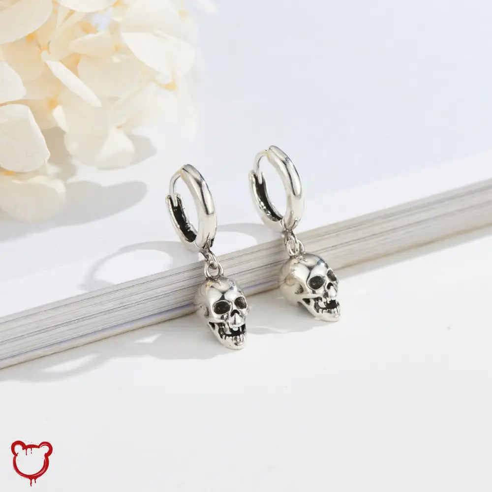 Sterling Silver Skull Earrings Jewellery