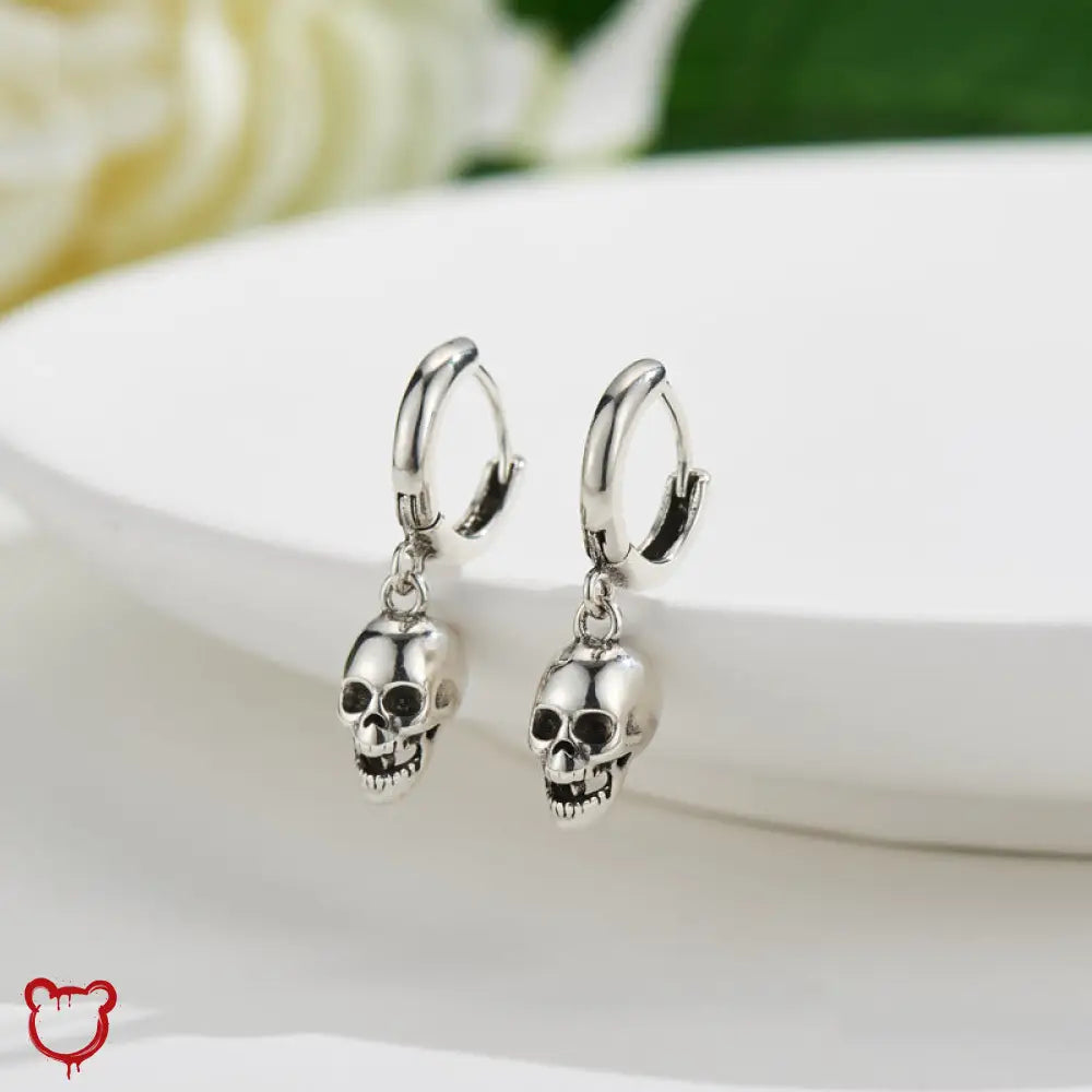 Sterling Silver Skull Earrings Jewellery