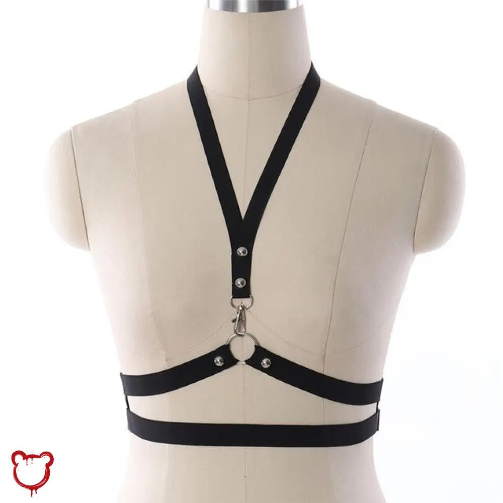 Stud Harness - Black - The Cursed Closet