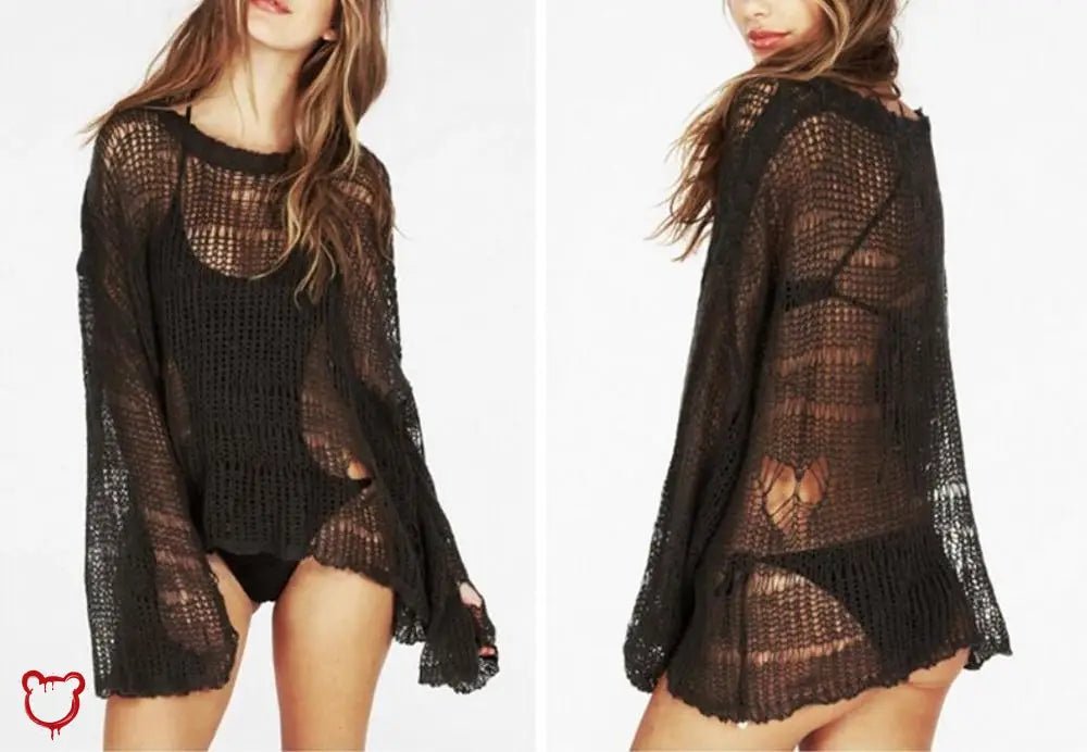 "Supersonic Loose Knit Sweater" - The Cursed Closet