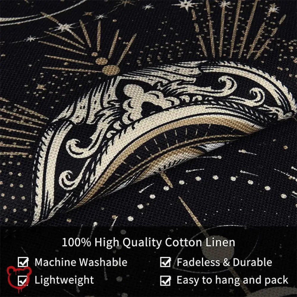 Tassel Celestial Moon Phase Tapestry - The Cursed Closet