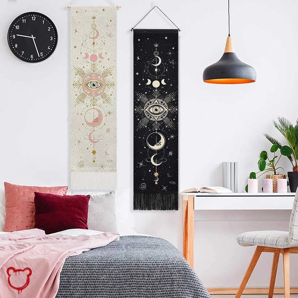 Tassel Celestial Moon Phase Tapestry - The Cursed Closet
