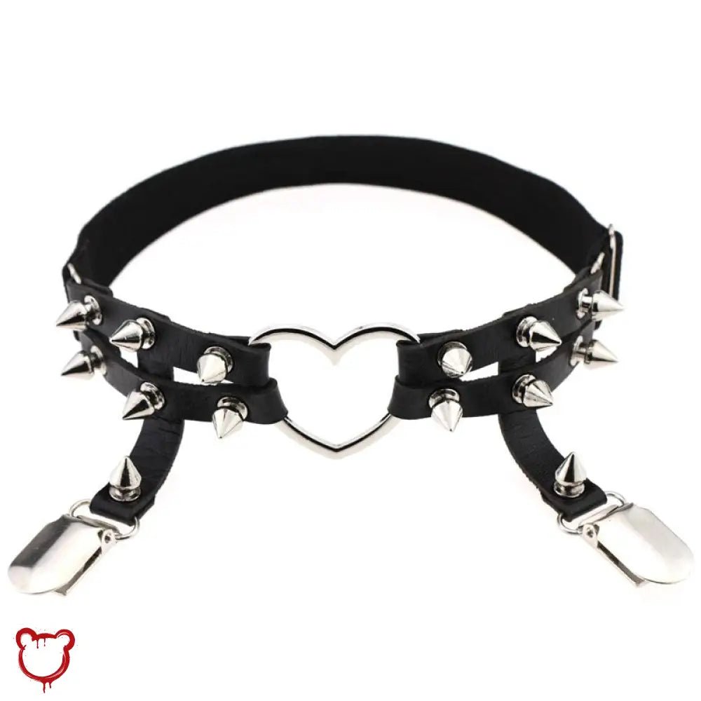 Thrash baby' heart spike garter - The Cursed Closet