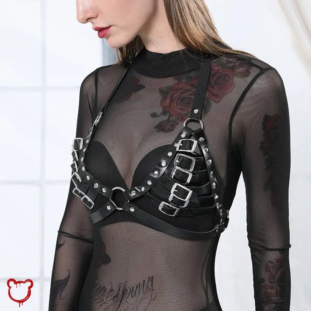 Thunder Garter Belt Leather - The Cursed Closet