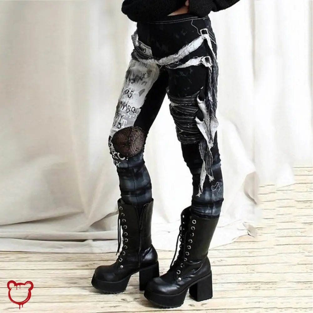 Tie Dye Punk Pants - The Cursed Closet