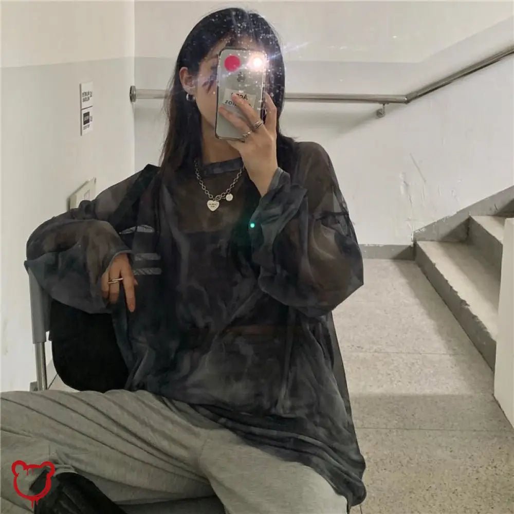 Tie Dye Sleeve Top - The Cursed Closet