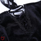 "Tragic Black Lace Sleeve Dress" - The Cursed Closet