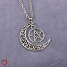 Triple Moon Pentagram Necklace - The Cursed Closet