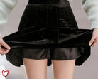 Velvet Pleated Mini Skirt - The Cursed Closet