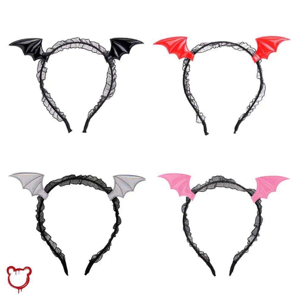 Winged Lace Headband - The Cursed Closet