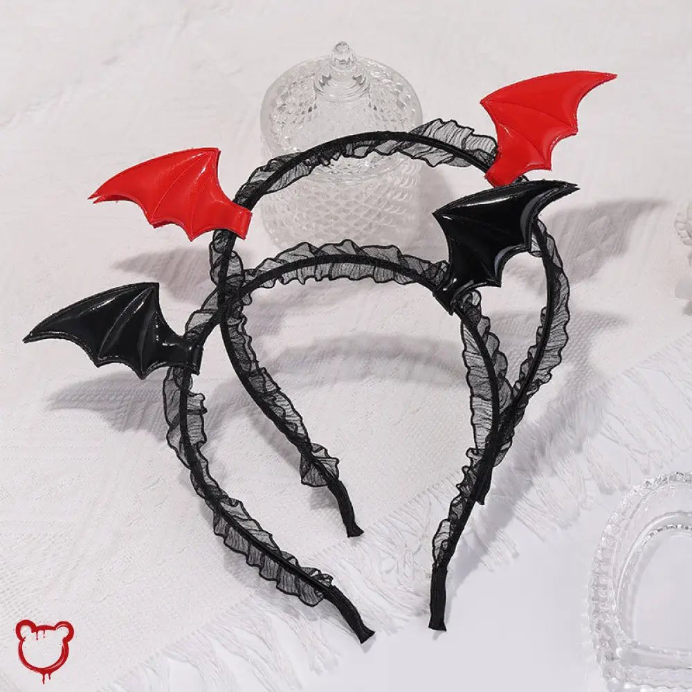 Winged Lace Headband - The Cursed Closet