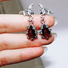 Zircon Bat Night Earrings. - The Cursed Closet