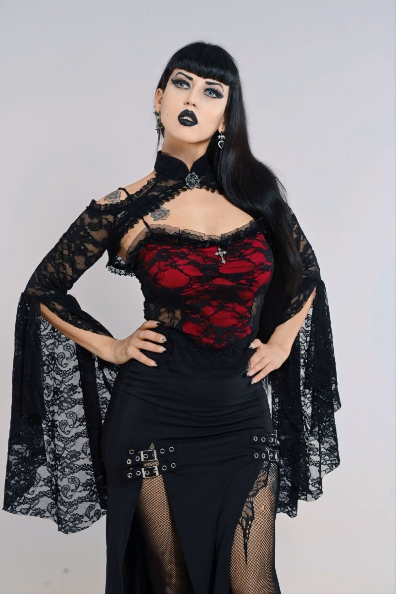 Raven's Night Coffin Top - The Cursed Closet