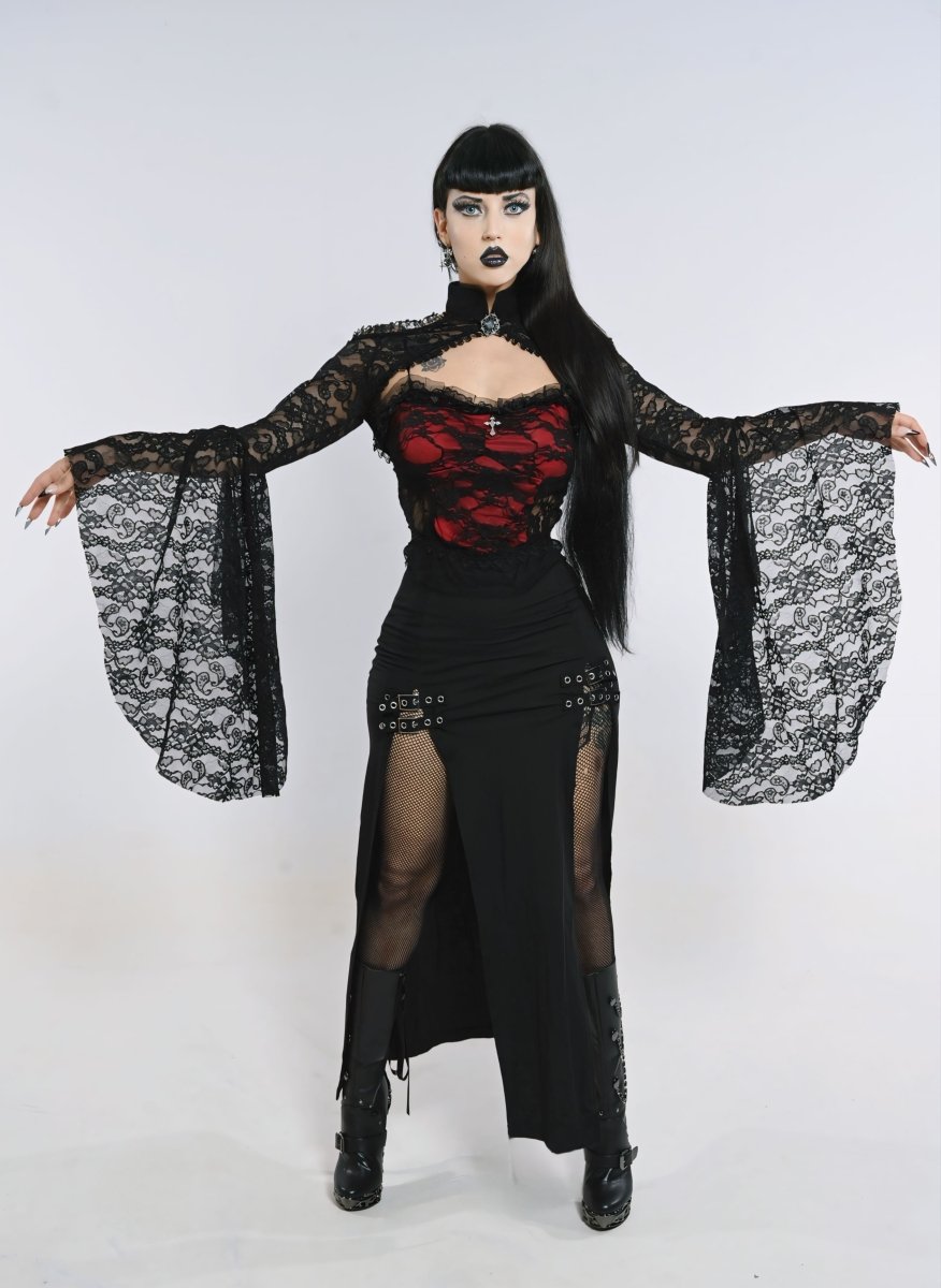 Raven's Night Coffin Top - The Cursed Closet