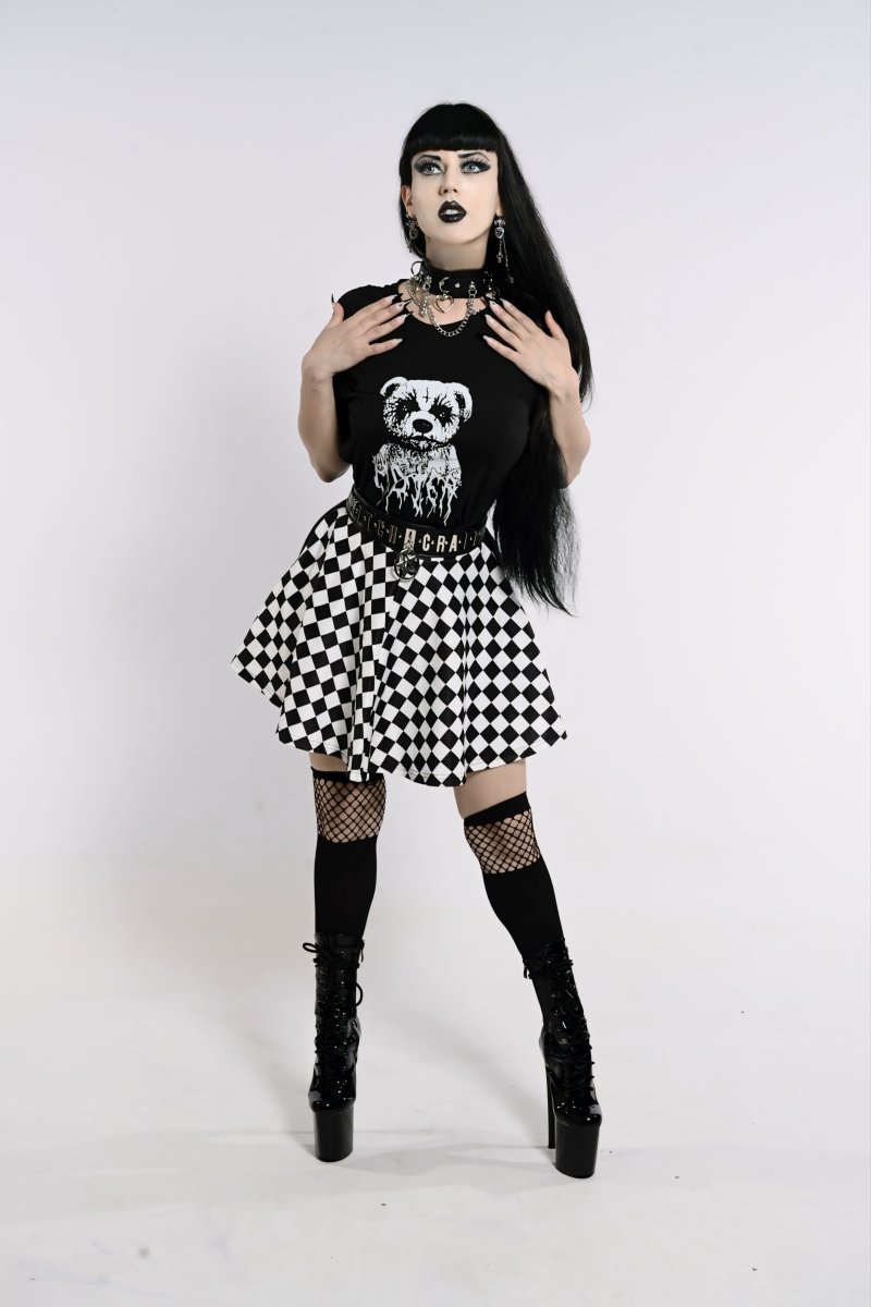 Checkered Skirt - The Cursed Closet