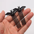 1Pair Black Gothic Bat Hairpin Accessorie Accessories