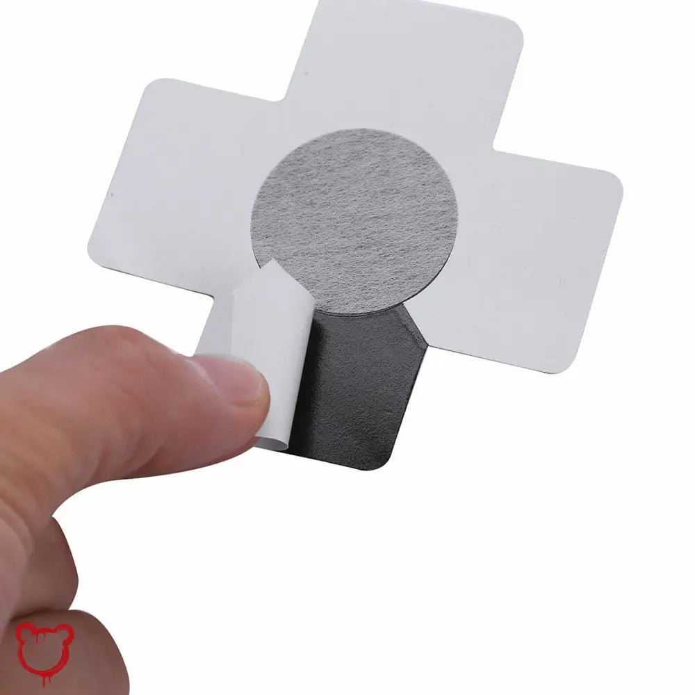 20 Pcs Black Cross Shape Self - Adhesive Nipple Pasties - The Cursed Closet