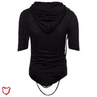 99 Black Hooded Top In Multiple Colors Clothing