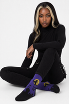 Halloween Socks: Spooktacular Style! Purple