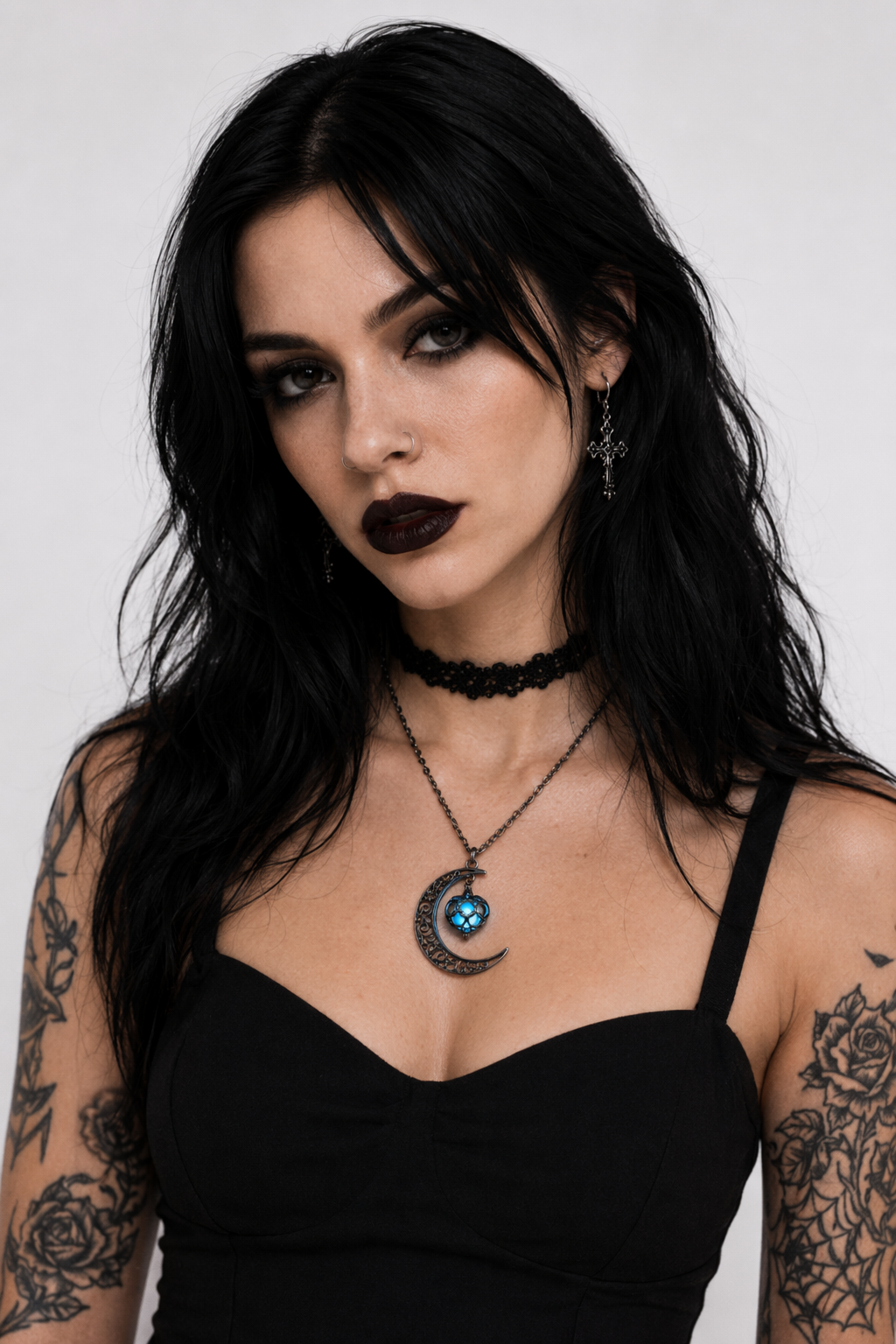 Luna's Glow Necklace Dark blue