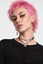"Faux Leather Goth Choker" Default Title