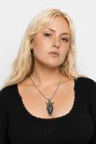 Goat Skull Pendant Necklace Default Title