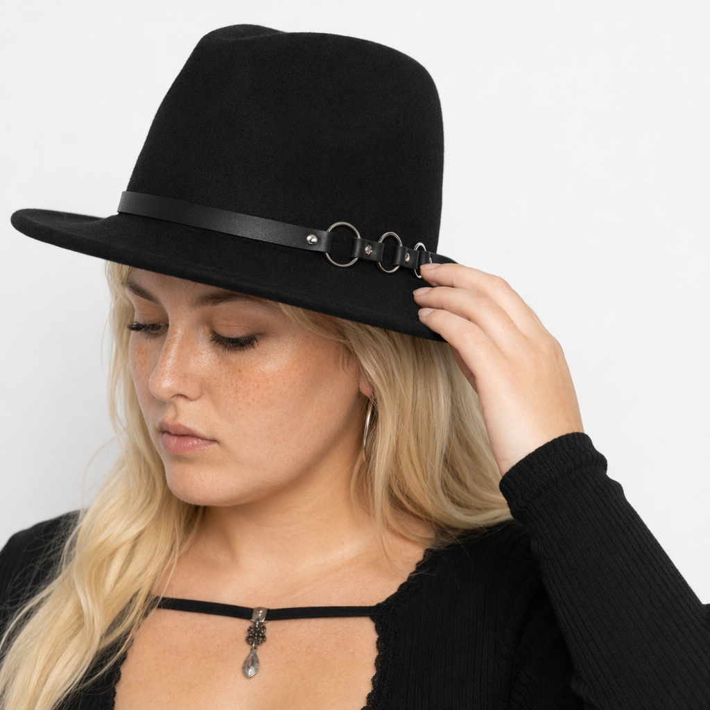 Triple O O-Ring Fedora Black