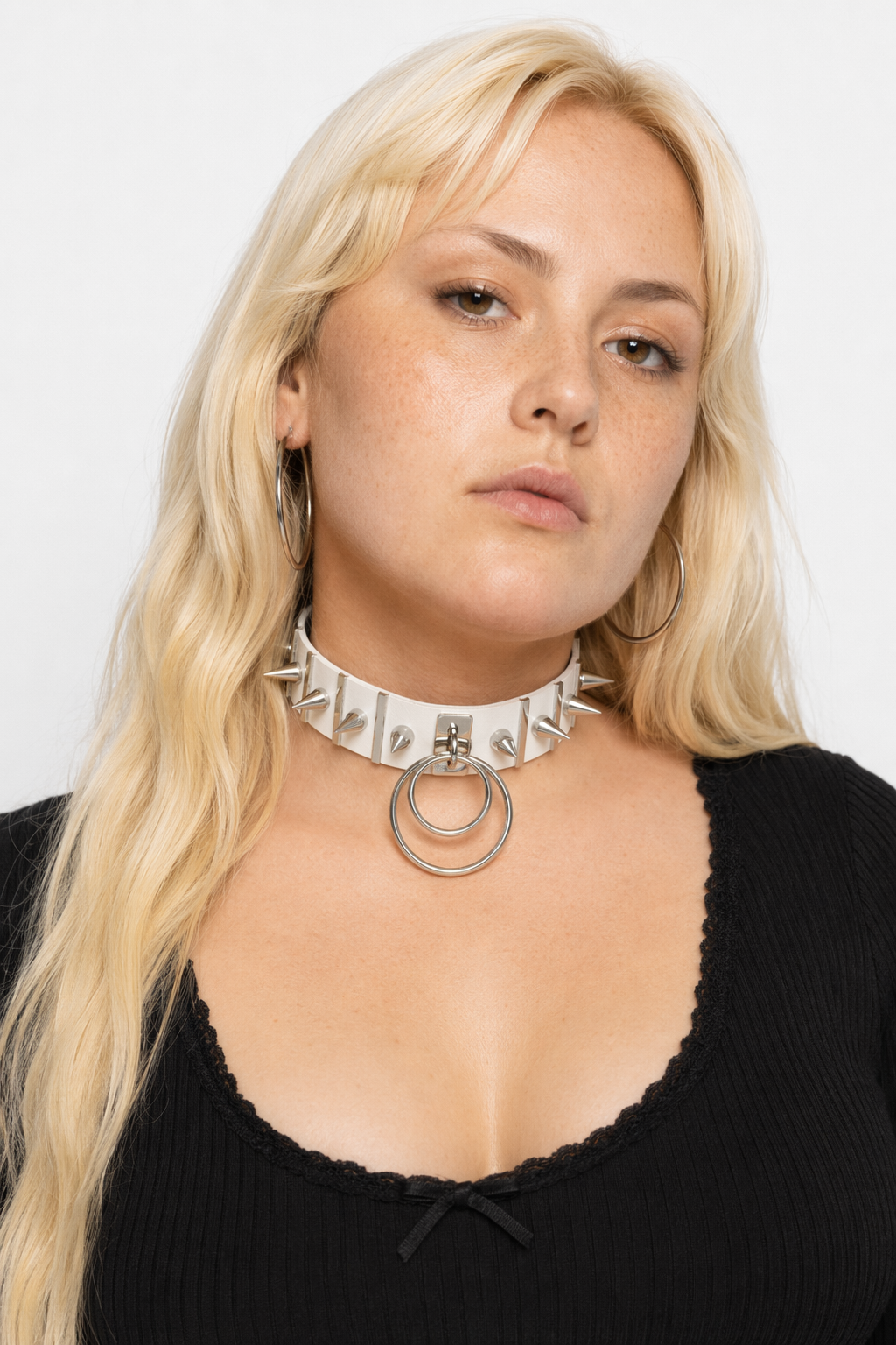 Melancholy Punk Choker white